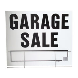 HY KO LGS 2 Lawn Sign Garage Sale Black Legend Plastic 24 in W x 19 in H Dimensions