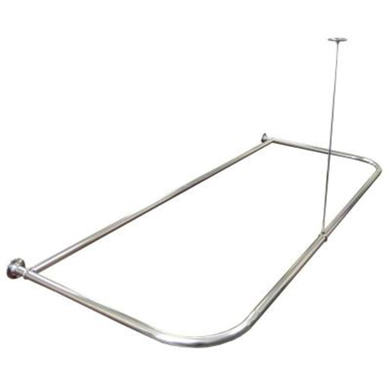 d-type shower rod 5 ft