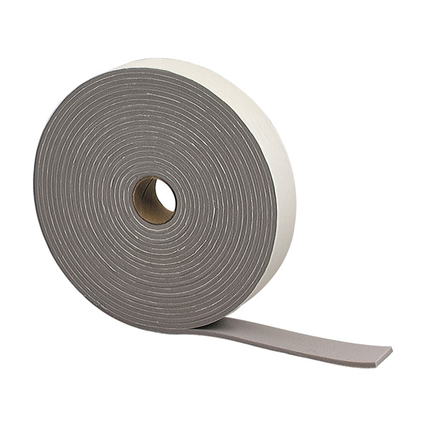 M-D Foam Tape 1-1/4 in W 30 ft L 3/16 in Thick PVC Gray