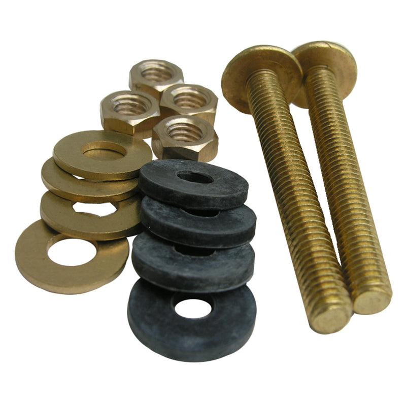 3/8 brass close coupled bolts