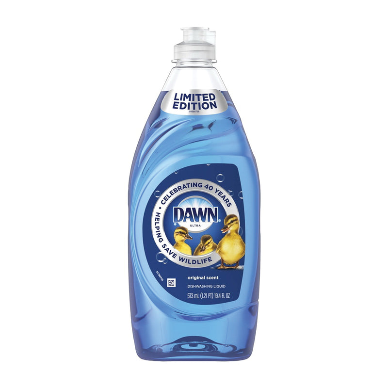 DAWN Ultra Dishwashing Liquid Dish Soap 19.4 fl-oz Liquid Original Clear Blue