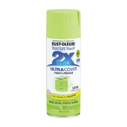 RUST OLEUM PAINTER'S Touch Satin Spray Paint Satin Green Apple 12 oz Aerosol Can