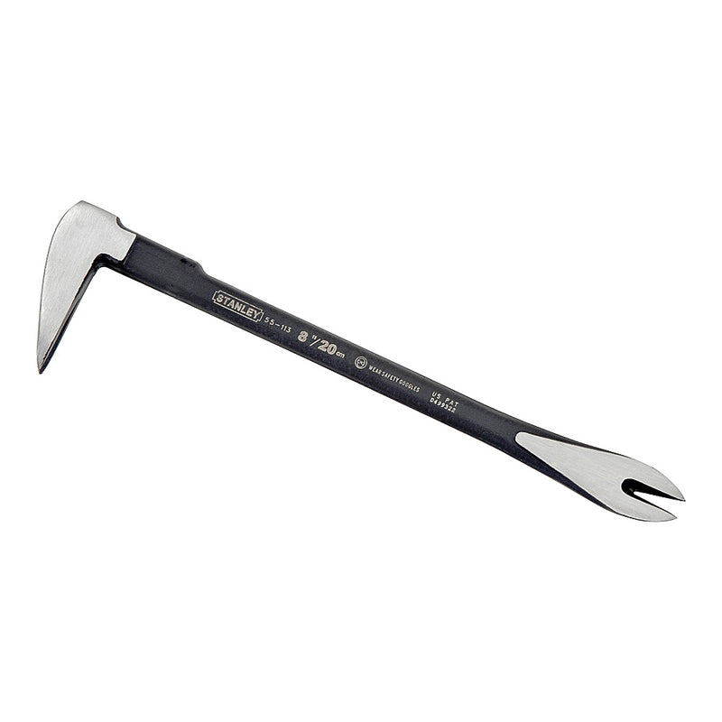 STANLEY Claw Bar 8 in L Beveled Tip HCS 1-1/2 in Dia 4 in W