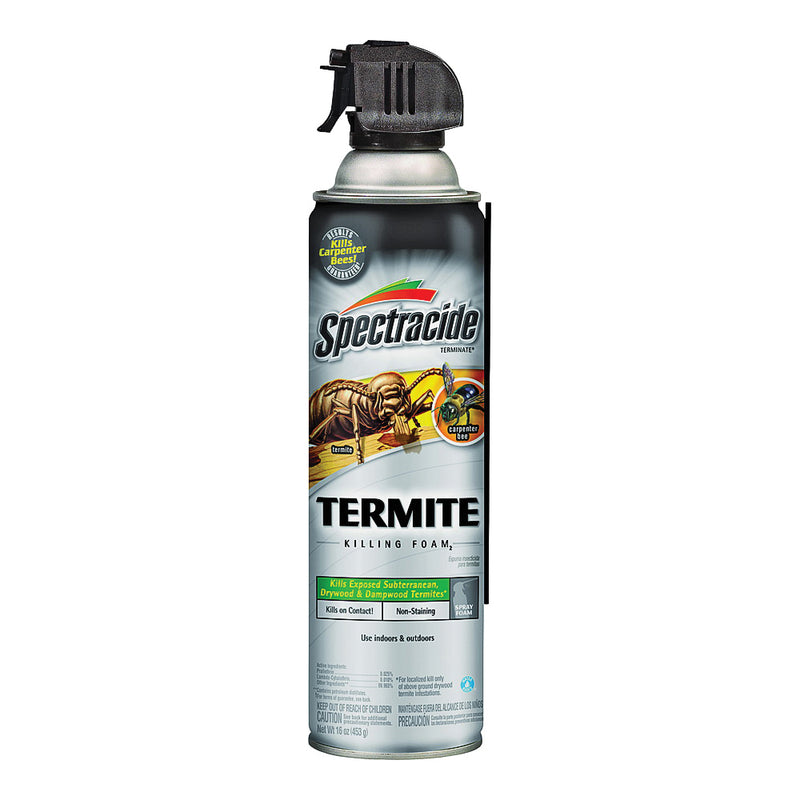 Spectracide Termite Killing Foam Liquid Spray Application 16 oz Can