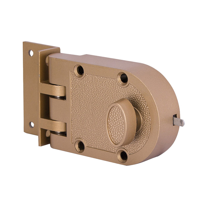 Prosource Jimmy-Proof Door Lock Keyed Different Key Brass Brass Kwikset Keyway 1-2-3/8 in Thick Door