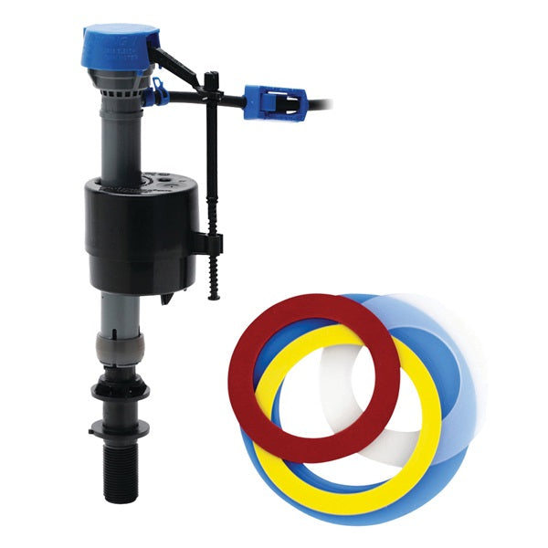 FLUIDMASTER PerforMAX Toilet Fill Valve and Specialty Seal Kit <=1.6 gpf Plastic Body Anti-Siphon: Yes