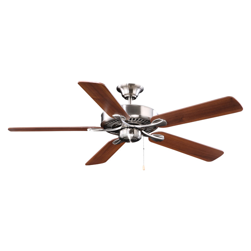 Boston Harbor Ceiling Fan 5-Blade Dark Walnut Blade 52 in Sweep MDF Blade 3-Speed