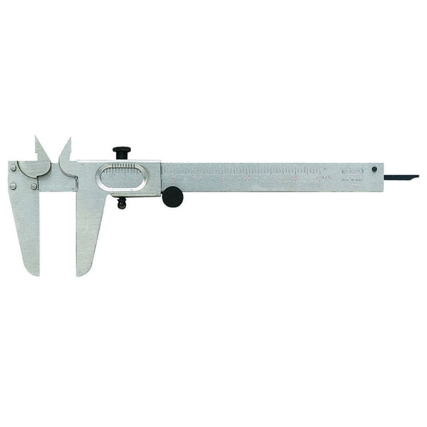 GENERAL Vernier Caliper 0 to 5 in SAE/Metric Graduation 2.56 in Jaw Analog Display Steel