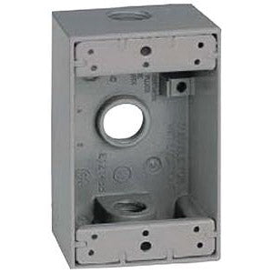 Orbit 1B50 Series Weatherproof Box 2-3/4 in W 2 in D 4-1/2 in H 1-Knockout Screw Mounting NEMA 3R