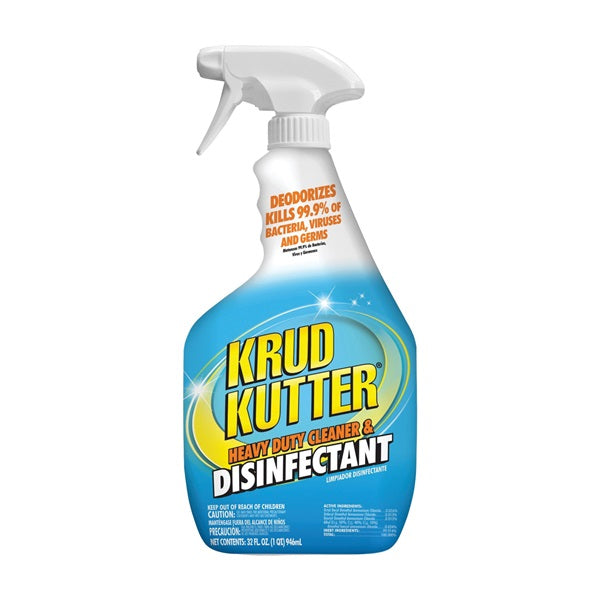 KRUD KUTTER Cleaner and Disinfectant 32 oz Liquid Mild Clear