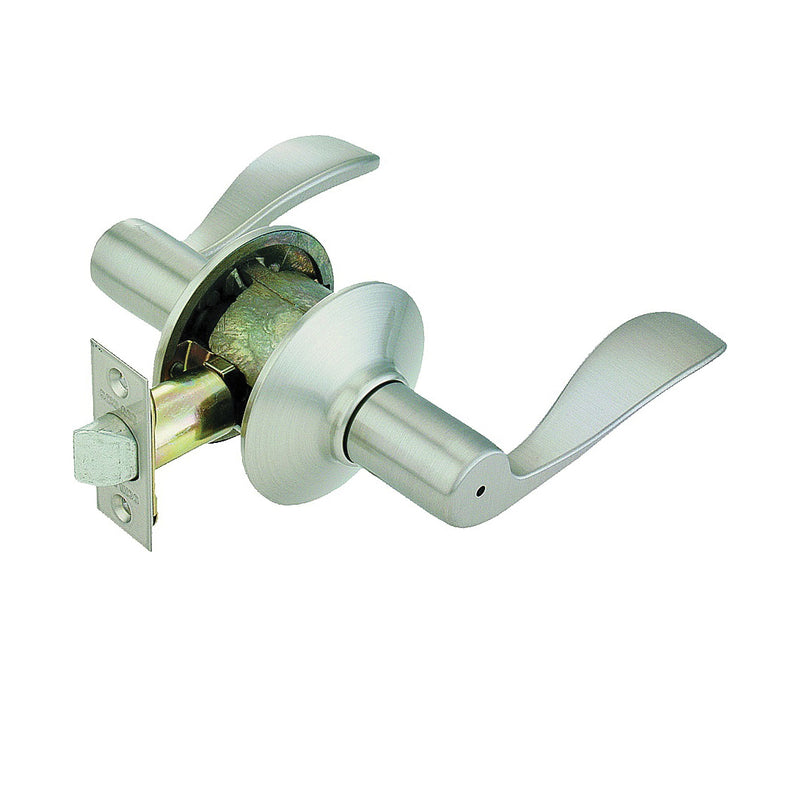 Schlage Accent Privacy Lever Solid Brass Satin Nickel