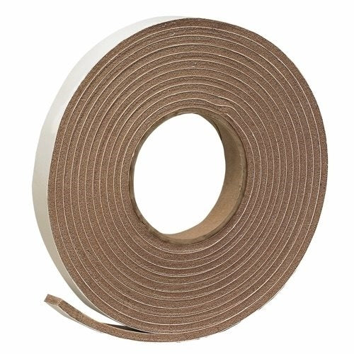 Frost King Foam Tape 3/8 in W 17 ft L 3/16 in Thick Vinyl Brown