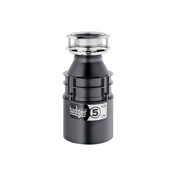 InSinkErator Badger 5 Series Food Waste Disposer 26 oz Grinding Chamber 1/2 hp Motor 120 V