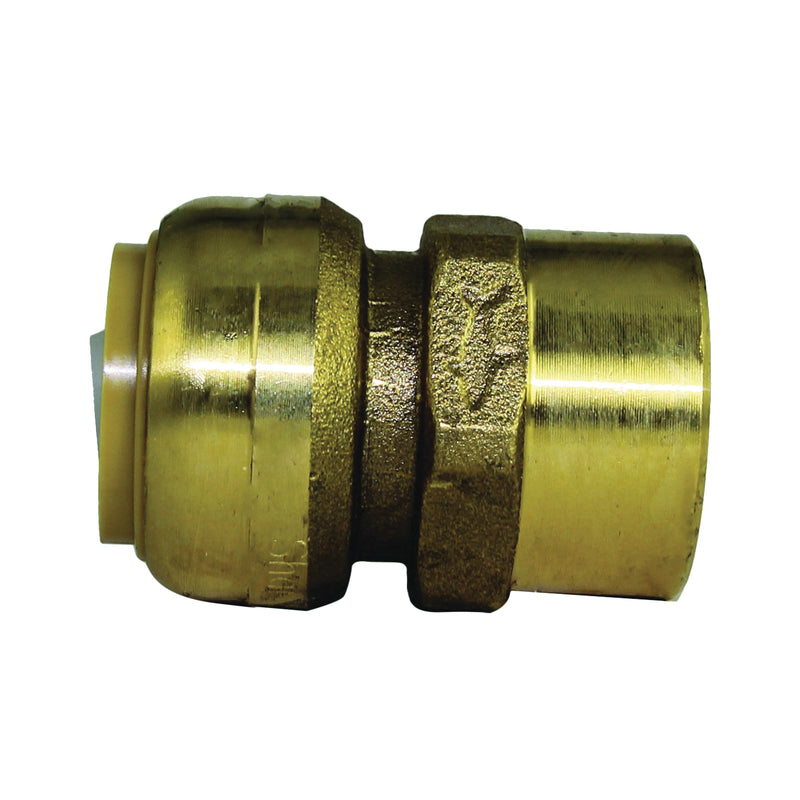 SharkBite Pipe Connector 3/4 in FNPT x FNPT Brass 200 psi Pressure