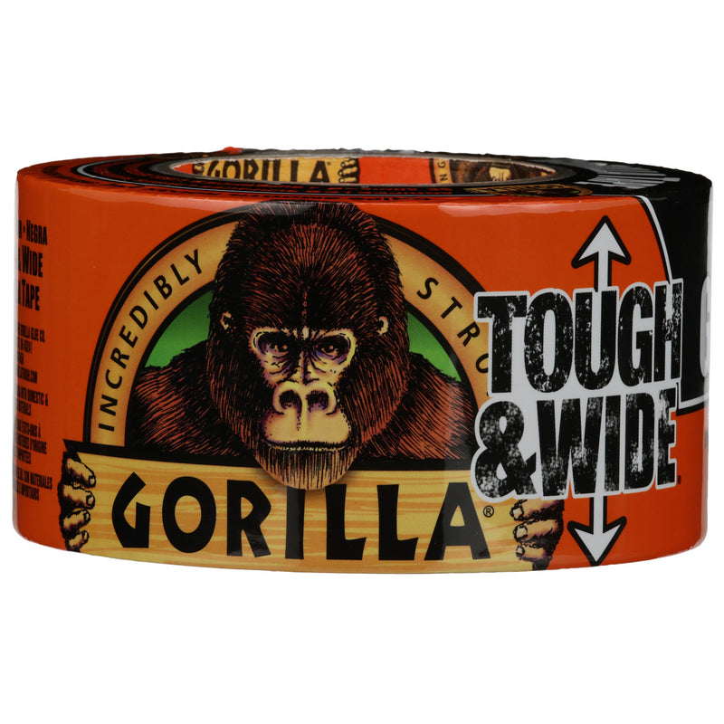 Gorilla Duct Tape 25 yd L 3 in W Cotton/Polymer Backing Black