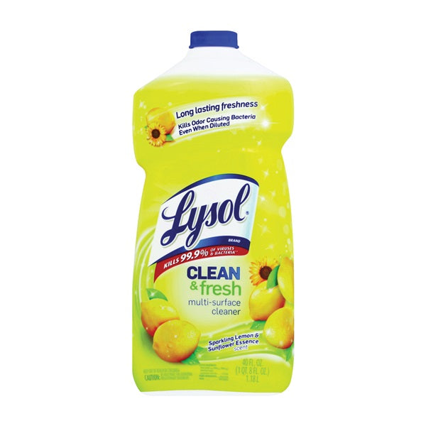 Lysol All-Purpose Cleaner 40 oz Bottle Liquid Fresh Lemon Clear