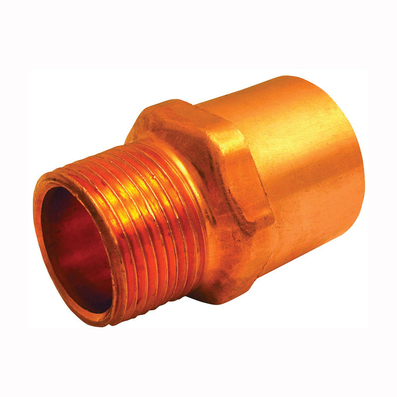 EPC 104R Series Reducing Adapter 1 x 3/4 in Sweat x MNPT Copper