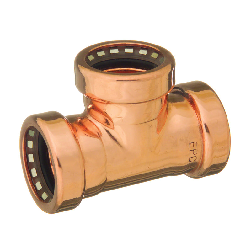 EPC Tube Tee 3/4 in Copper 200 psi Pressure