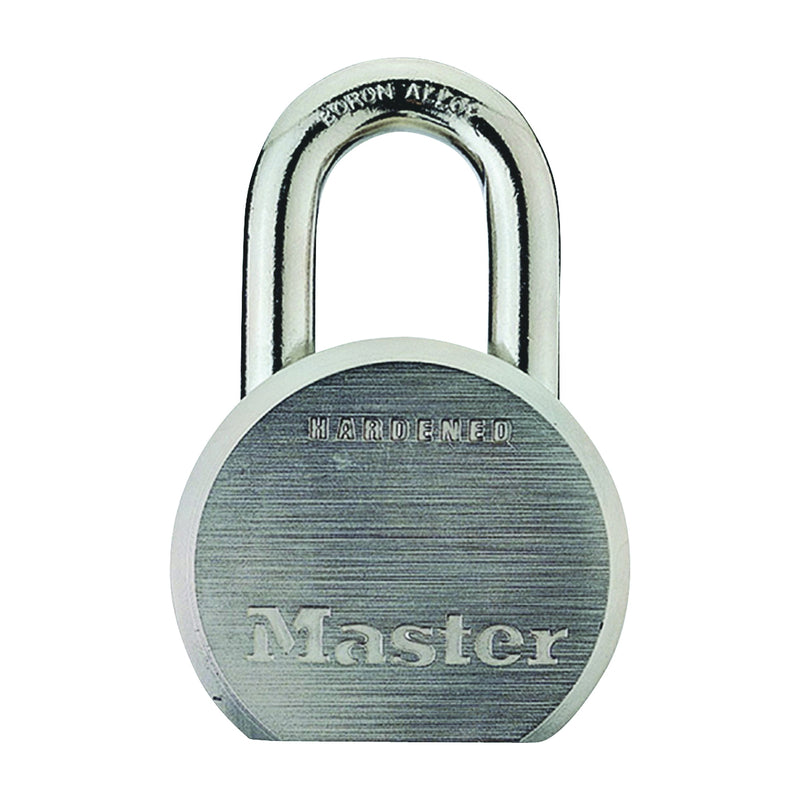 Master Lock Padlock Keyed Different Key 7/16 in Dia Shackle Hardened Boron Alloy Steel Shackle