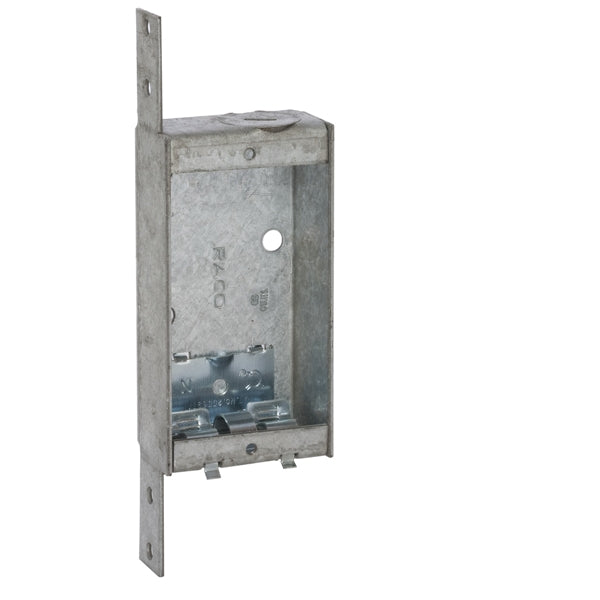 RACO Switch Box 1-Outlet 1-Knockout 1/2 in Knockout Steel Gray Galvanized Bracket Mounting