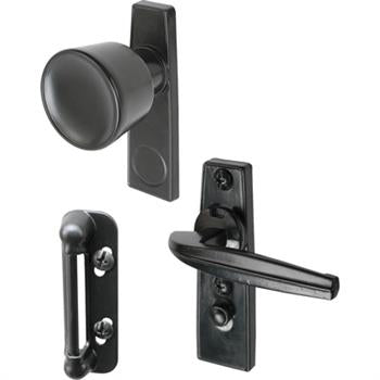 Prime-Line Tulip Knob Latch Aluminum Powder-Coated 5/8 to 1-1/4 in Thick Door