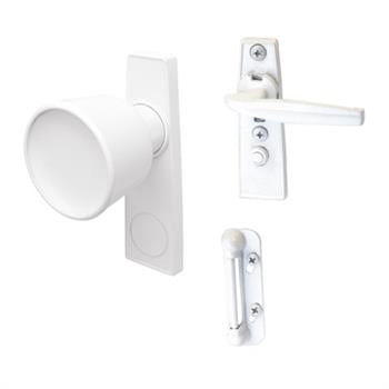 Prime-Line Tulip Knob Latch Aluminum 5/8 to 1-1/4 in Thick Door