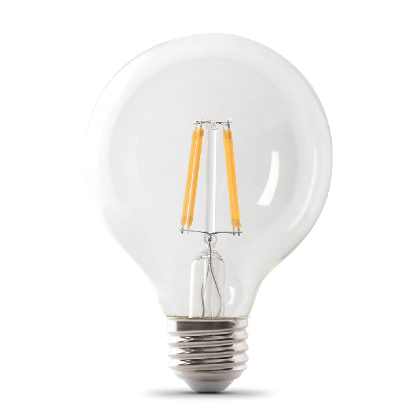 Feit Electric LED Bulb Globe G25 Lamp 60 W Equivalent E26 Lamp Base Dimmable Soft White Light