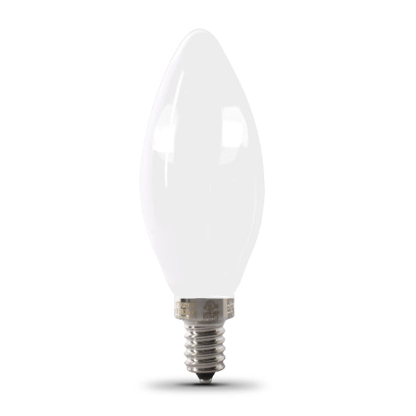 Feit Electric LED Bulb Specialty Torpedo Tip Lamp 40 W Equivalent E12 Lamp Base Dimmable Clear