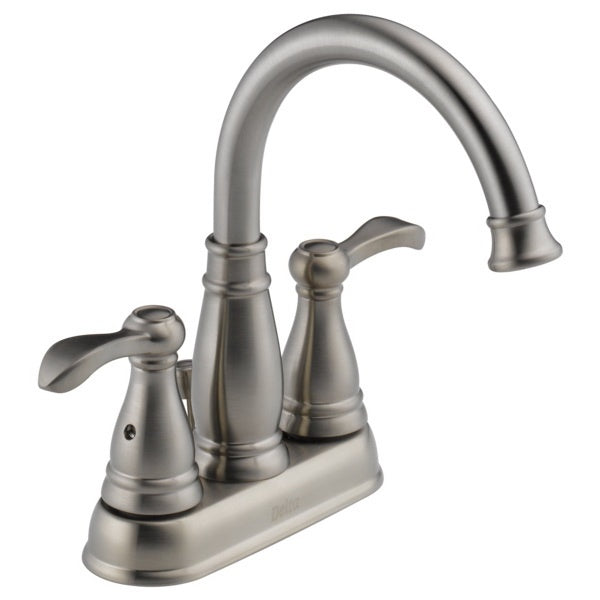 DELTA Porter Center Set Bathroom Faucet 1.2 gpm 2-Faucet Handle 3-Faucet Hole Brass