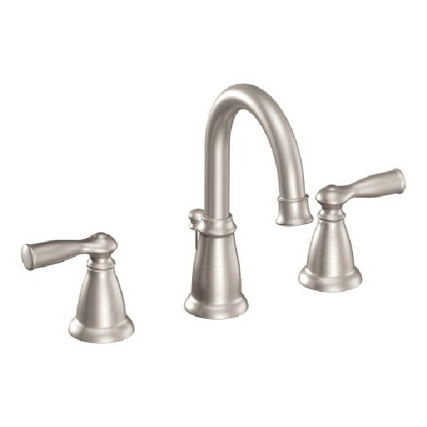 Moen Banbury Widespread Bathroom Faucet 1.2 gpm 2-Faucet Handle 3-Faucet Hole Metal Lever Handle