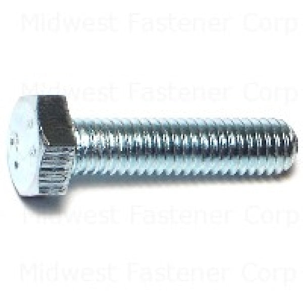 MIDWEST FASTENER Hex Cap Screw M6-1 Thread 25 mm OAL Steel Zinc Metric Measuring Coarse Thread