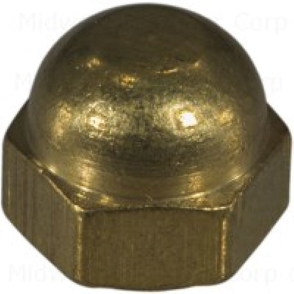 MIDWEST FASTENER Acorn Nut 8-32 Thread Brass