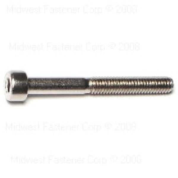 MIDWEST FASTENER Cap Screw M4-0.7 Thread 35 mm L Coarse Thread Hex Socket Drive Stainless Steel