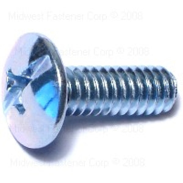 MIDWEST FASTENER Machine Screw 1/4-20 Thread 3/4 in L Truss Head Phillips Slotted Drive Steel Zinc