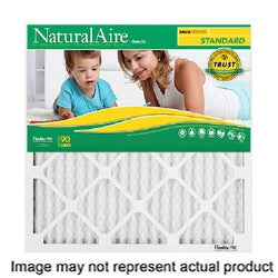 NaturalAire Dirt Pleated Standard Capacity Air Filter 25 in L 14 in W 8 MERV