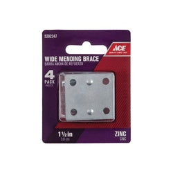 ACE Mending Brace 1 1/2 in L 1 3/8 in W Zinc