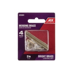 ACE Mending Brace 2 in L 1/2 in W Brass