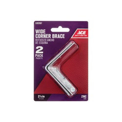 ACE 01 3404 321 Wide Corner Brace 2 1/2 in L 3 3/4 in W 2 1/2 in H Zinc