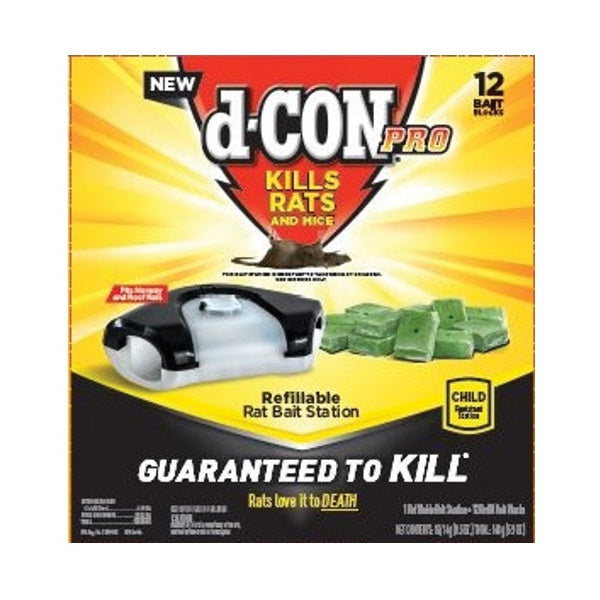 d-CON Rat Bait Station 0.5 oz Bait Gray/Green