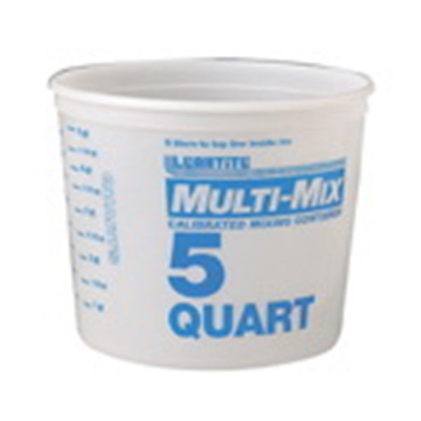 LEAKTITE Multi Mix Container 5 qt Capacity HDPE Clear