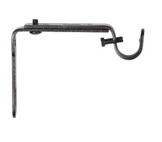 umbra Curtain Bracket Adjustable Stainless Steel Matte-Black Wall Mounting