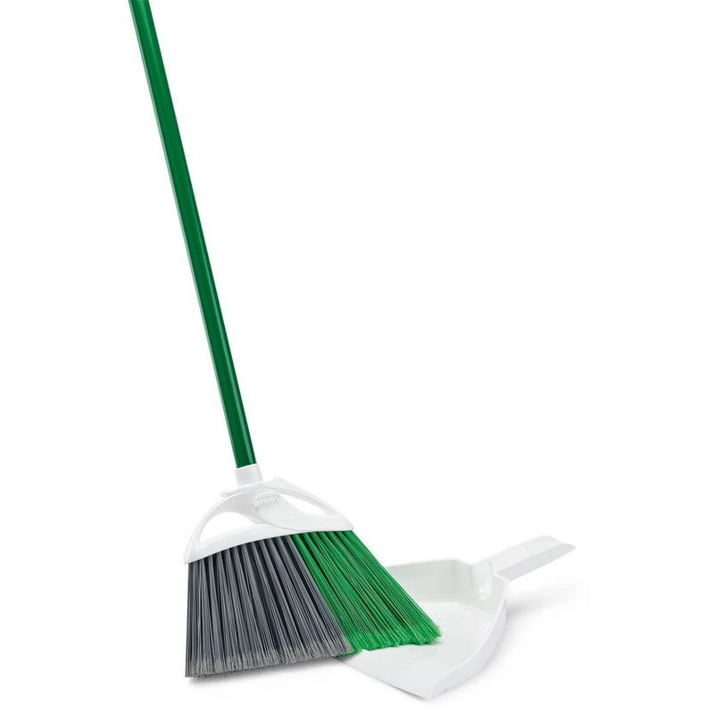 LIBMAN PRECISION ANGLE Series Bristle 10-1/2 in Sweep Face 5 in L Trim PET Bristle 53 in L Steel Handle