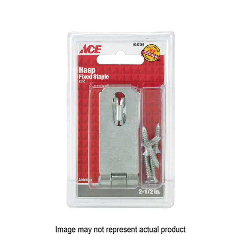 ACE Safety Hasp 2-1/2 in L Zinc Fixed Staple