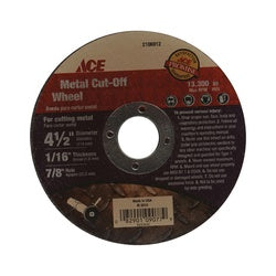 ACE Cut Off Blade 4 1/2 in Dia 1/16 in Thick 7/8 in Arbor