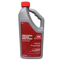 ACE Drain Cleaner 32 oz Liquid Acidic Clear/Pale Yellow