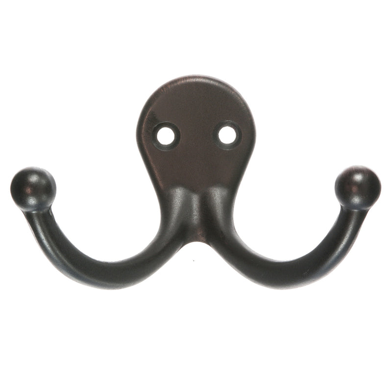 ACE Garment Hook 2-Hook Metal Oil-Rubbed Bronze