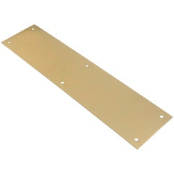 ACE 01 3072 200 Push Plate 15 in L 3 1/2 in W Brass