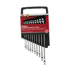 ACE Wrench Locker Series Wrench Set 11 Piece Nickel Chrome Black Specifications: SAE Measurement