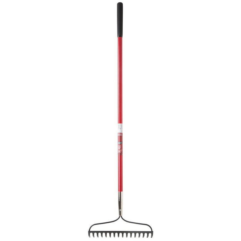 ACE Bow Rake Steel Tine 16 in W Tine 16-Tine Fiberglass Handle 54 in L Handle