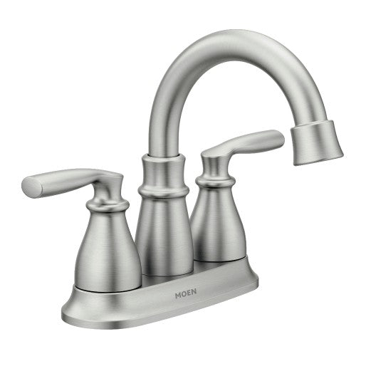 Moen Hilliard Bathroom Faucet 1.2 gpm 2-Faucet Handle 3-Faucet Hole Brass/Metal Brushed Nickel